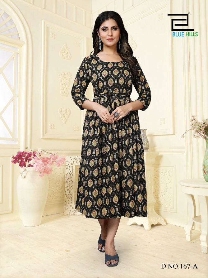 Little Things Vol 15 By Blue Hills Rayon Feeding Kurti Wholesalers In Delhi
